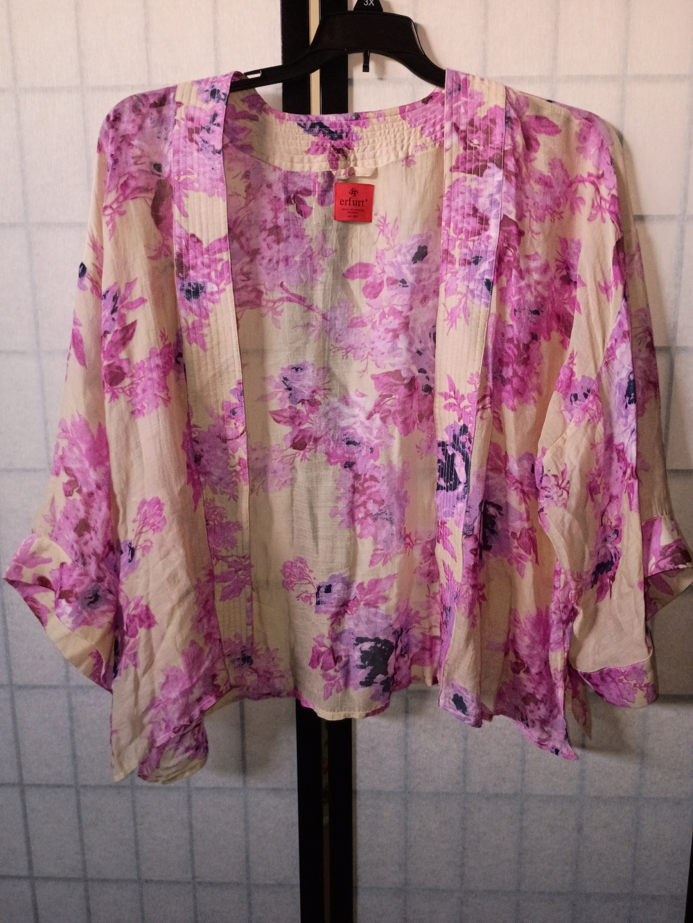 Erfurt Floral Open-Front Kimono Jacket